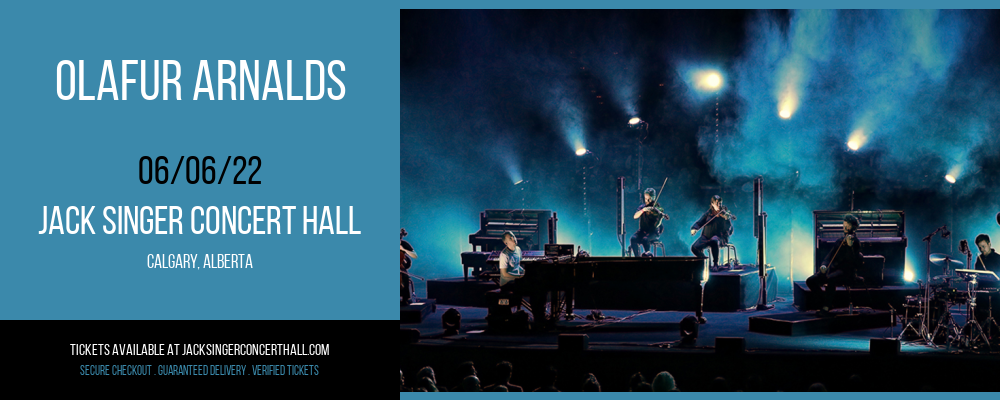 Olafur Arnalds at Jack Singer Concert Hall tickets Olafur Arnalds at Jack Singer Concert Hall