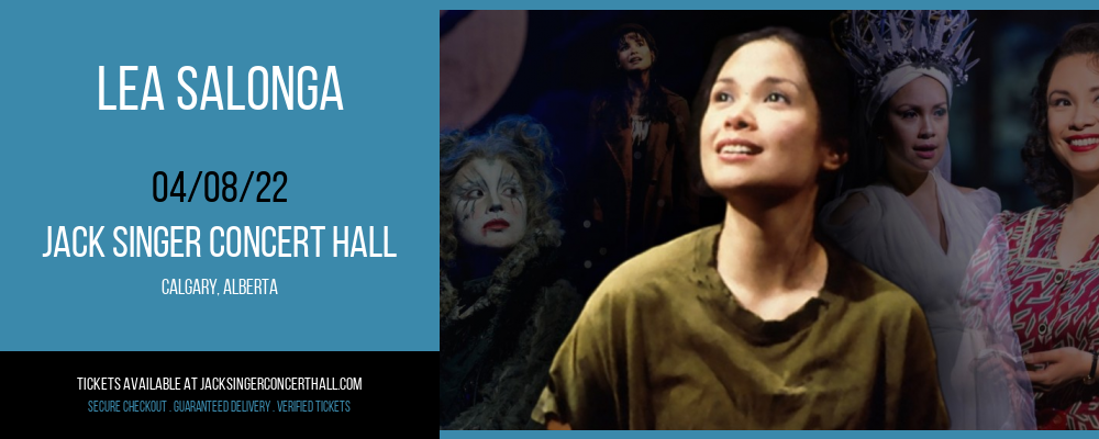 Lea Salonga at Jack Singer Concert Hall tickets Lea Salonga at Jack Singer Concert Hall