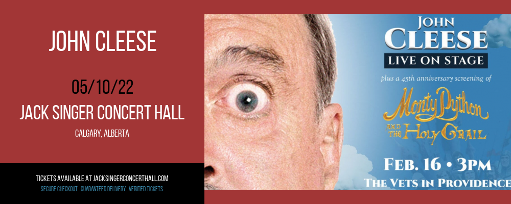 John Cleese at Jack Singer Concert Hall tickets John Cleese at Jack Singer Concert Hall