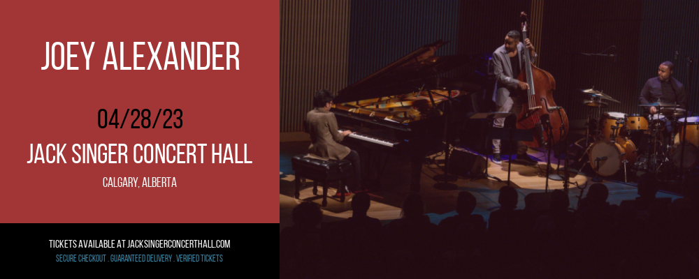 Joey Alexander at Jack Singer Concert Hall tickets Joey Alexander at Jack Singer Concert Hall