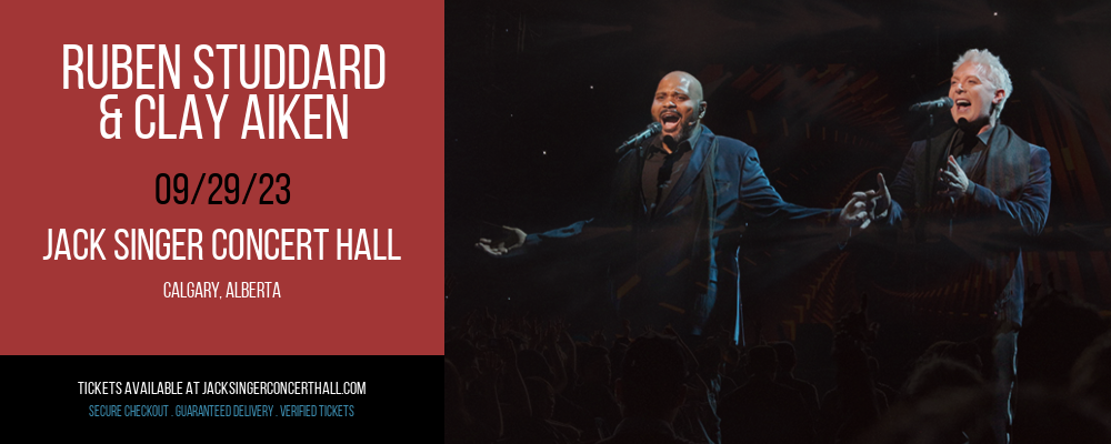 Ruben Studdard & Clay Aiken at Jack Singer Concert Hall